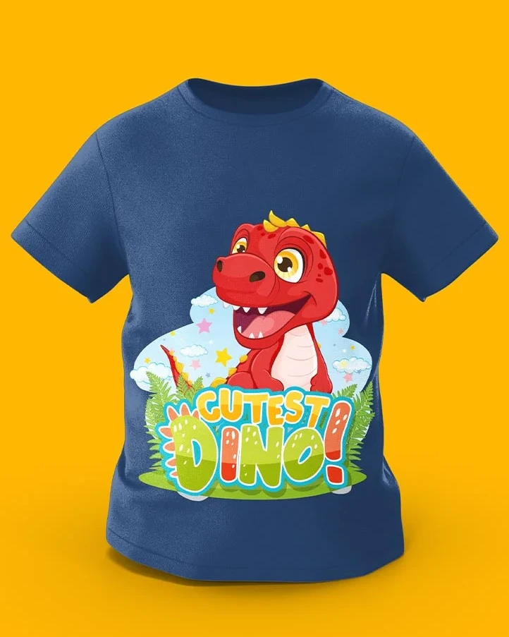 GoofyGiraffe “Roaring Dino” Prehistoric Jungle Kids TEE