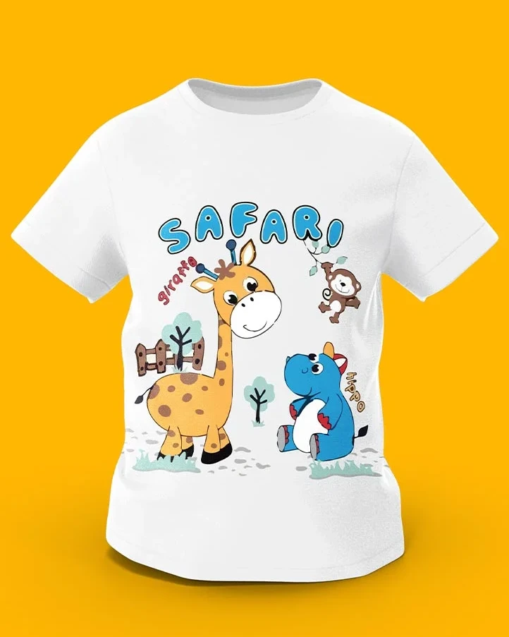 GoofyGiraffe “Safari Friends” Wild Adventure Kids TEE