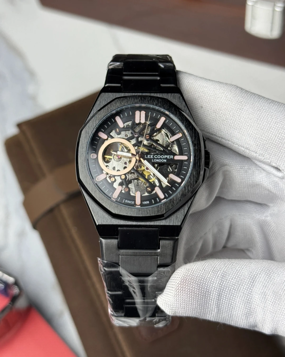 Lee Cooper Skeleton Automatic Watch