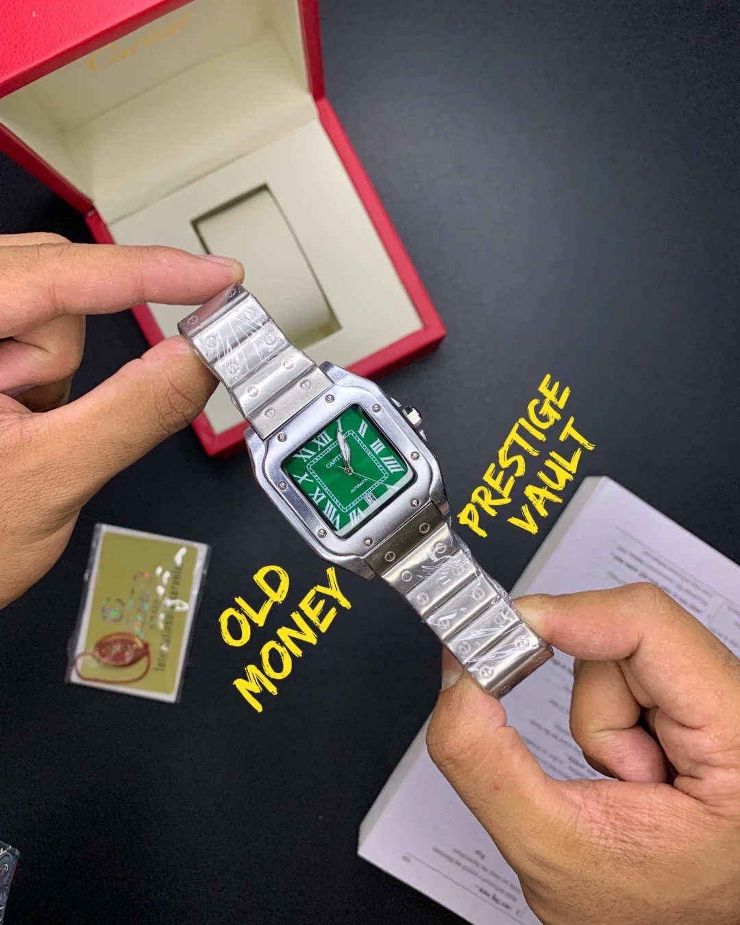 Cartier Santos Green