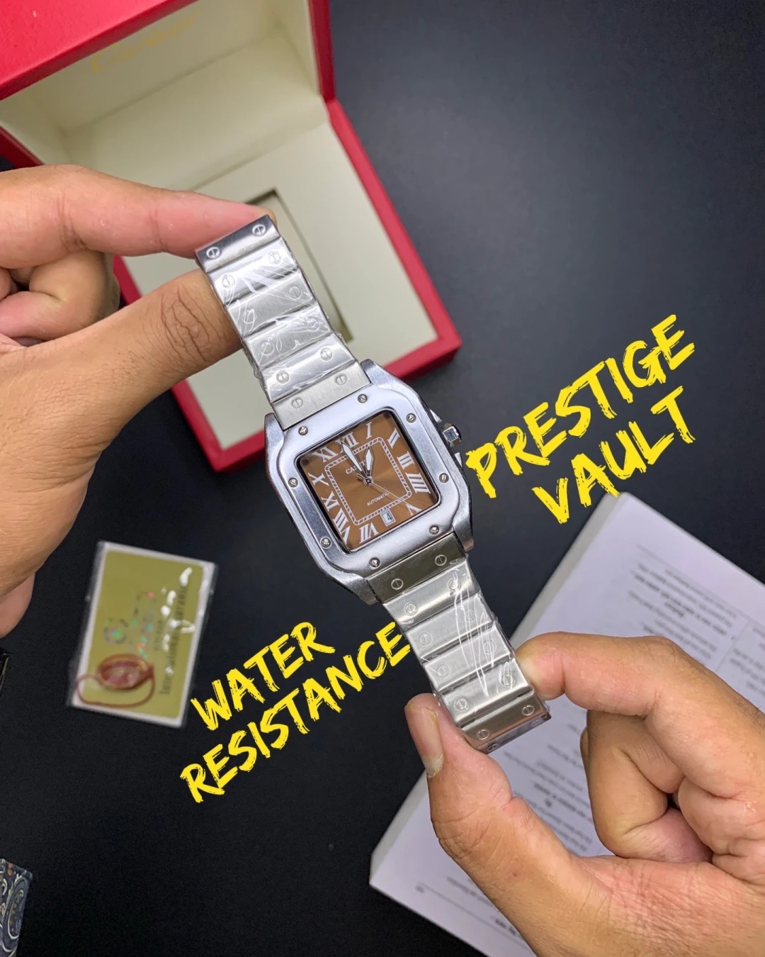 Cartier Santos Brown