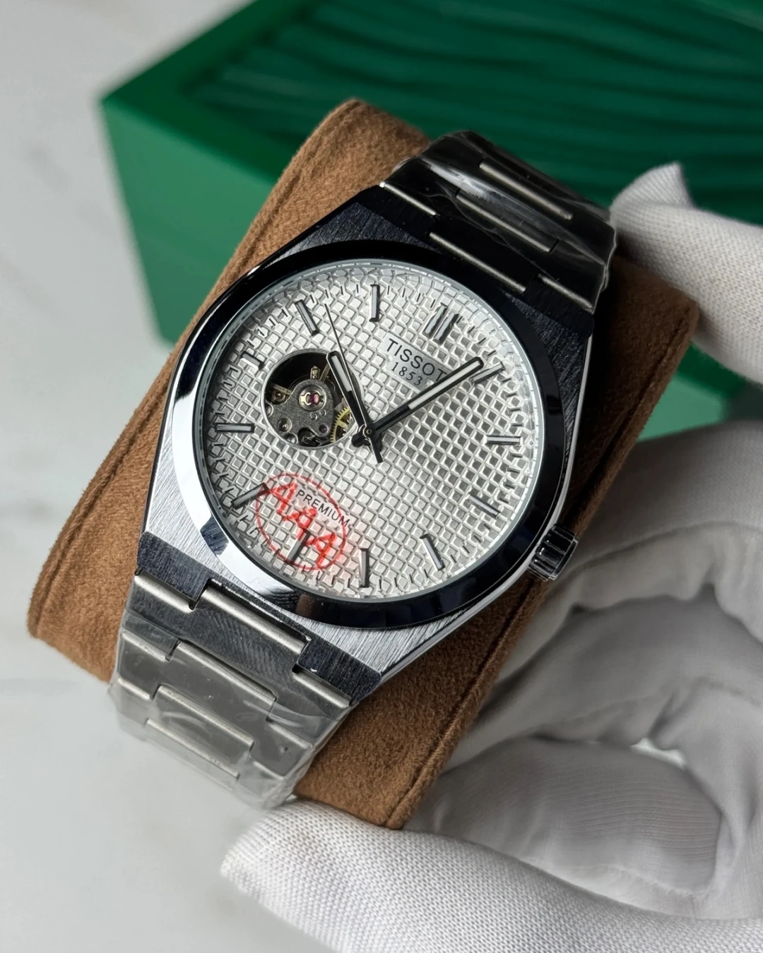 TISSOT PRX Open Heart White Dial