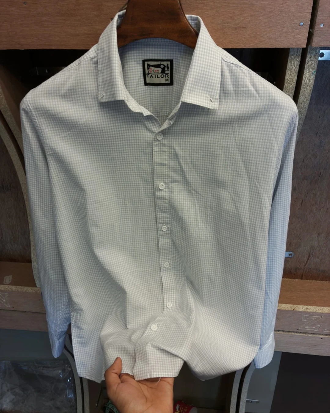 Light Grey Micro Check
