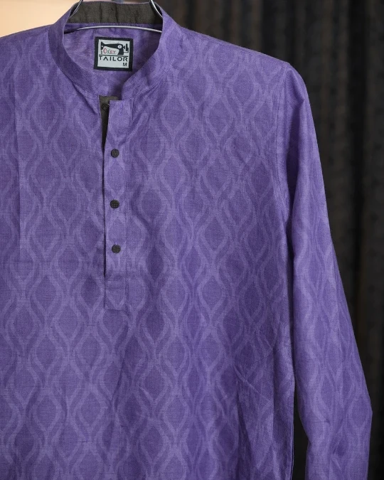 Royal Purple Jacquard Panjabi