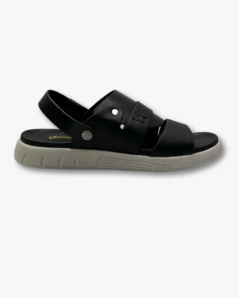 Bowling Booster Leather Sandal-1-Black
