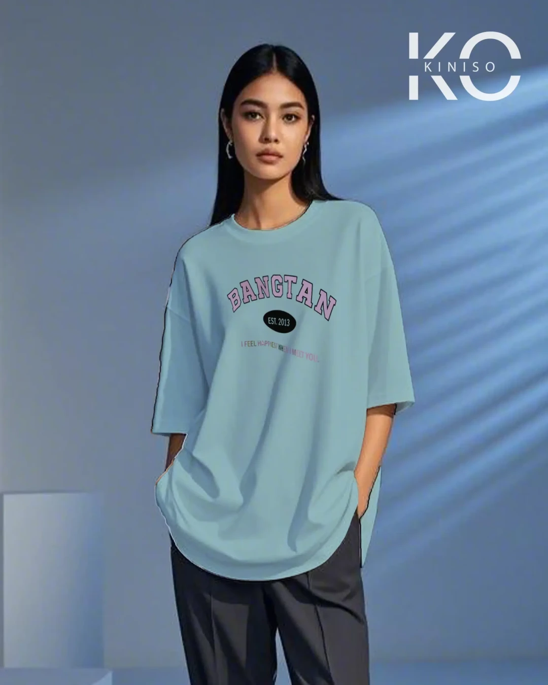 Bangtan Retro Est. 2013 K-Pop Drop Shoulder T-Shirt
