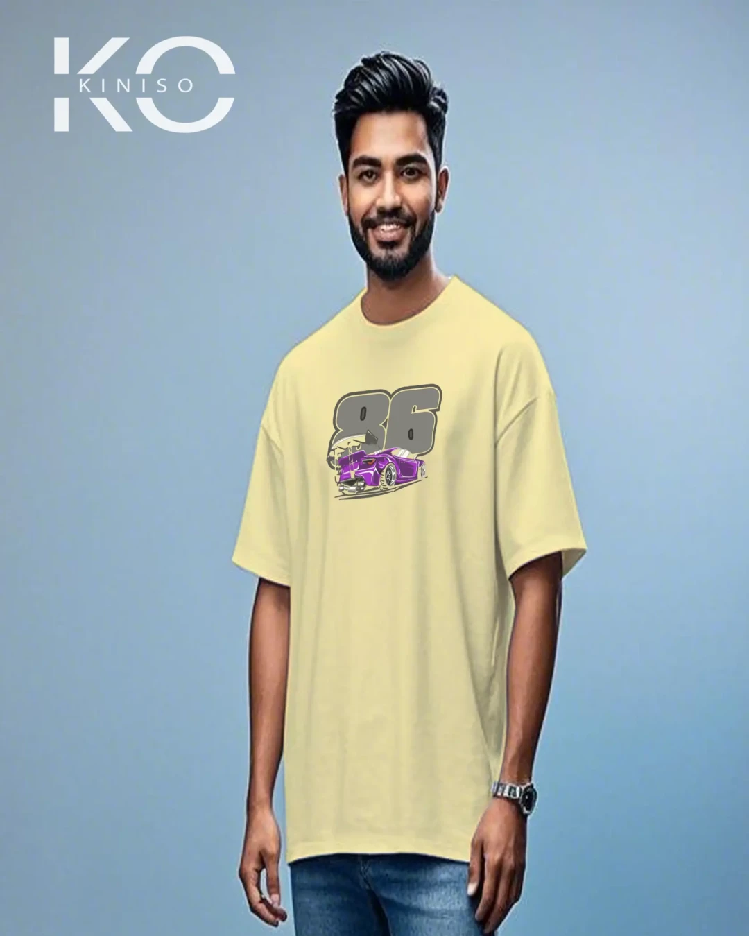 JDM 86 Racing Drift Graphic Drop Shoulder T-Shirt