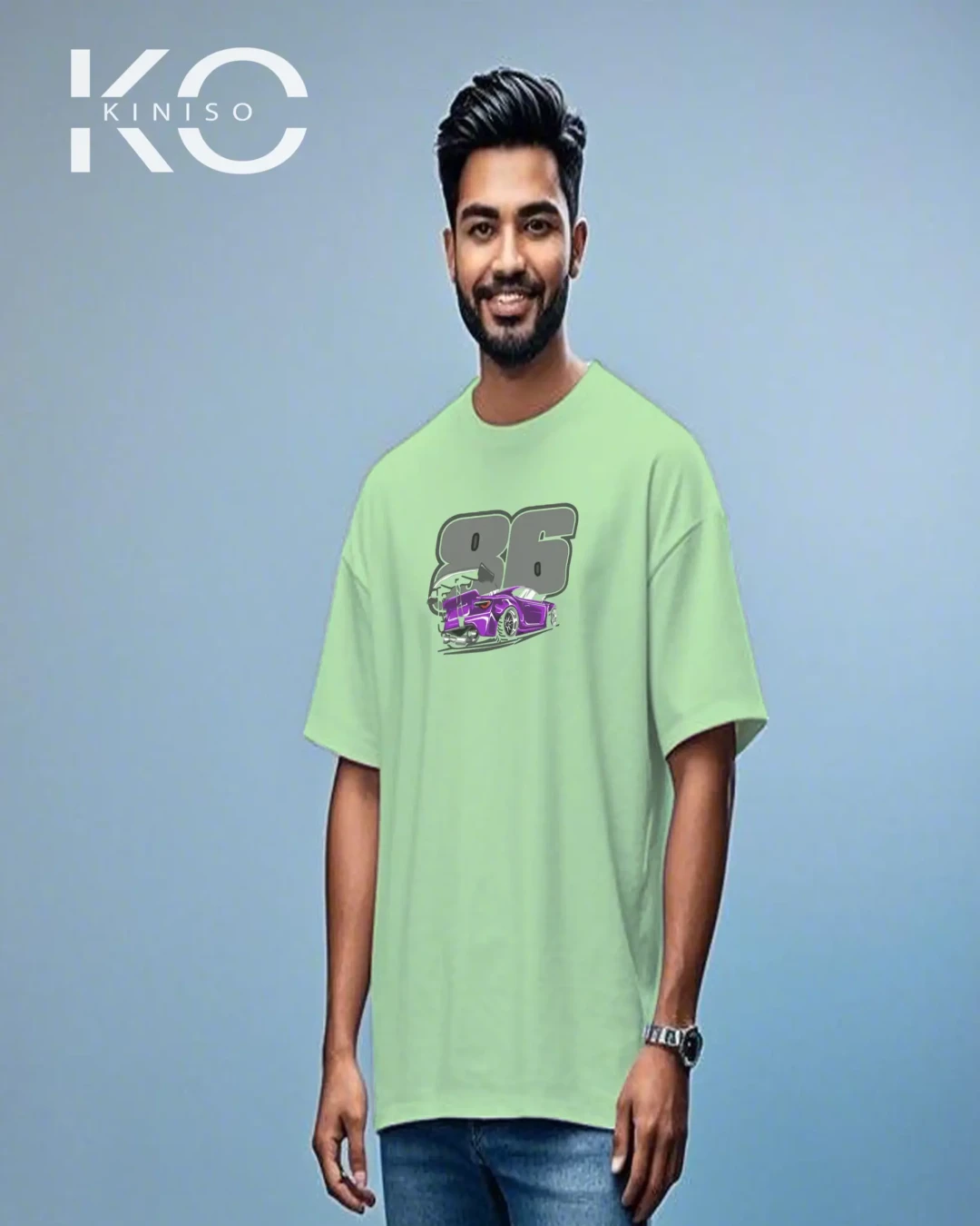 JDM 86 Racing Drift Graphic Drop Shoulder T-Shirt