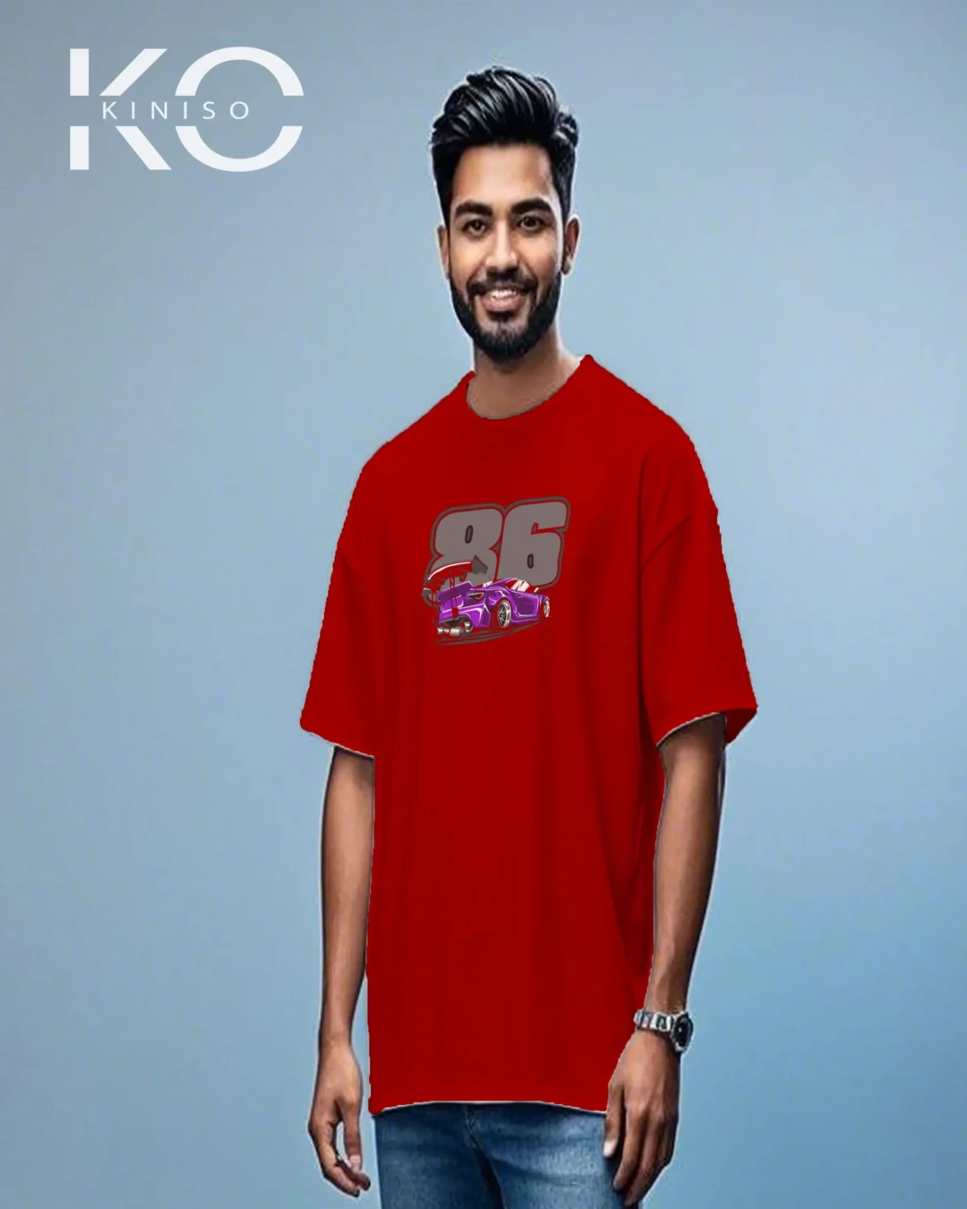 JDM 86 Racing Drift Graphic Drop Shoulder T-Shirt