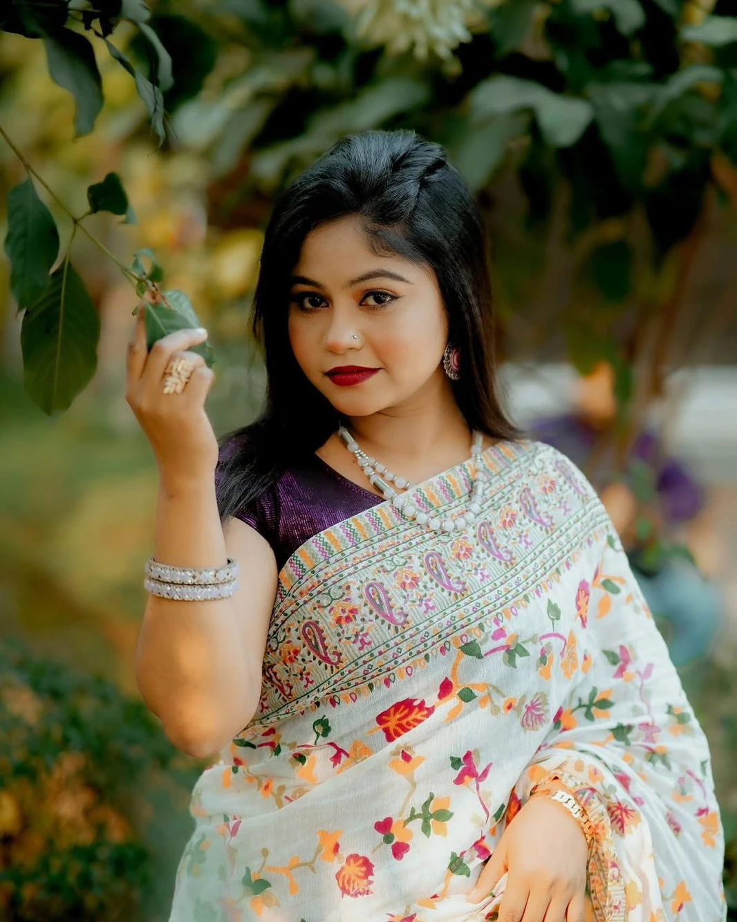 Vairal Afsan Print  Saree