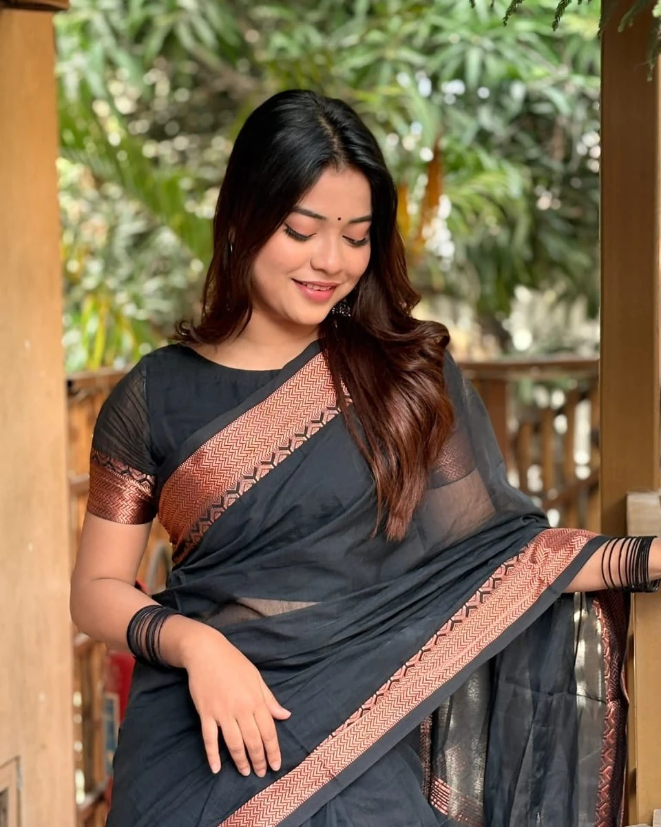 Exclusive Fashionable Trendy Tangail Half Silk Nakshi Saree
