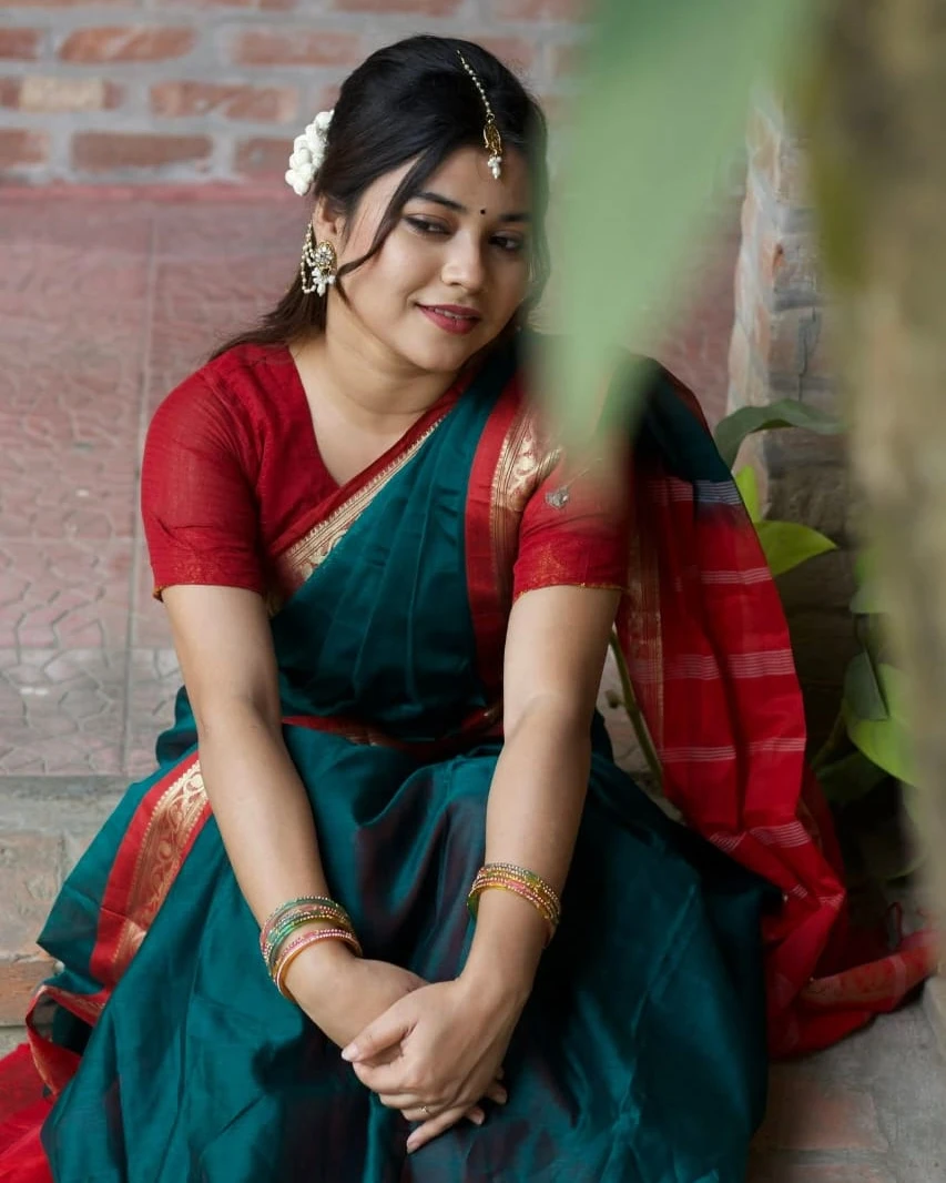 Tangail Tat Madurai Mercerized Cotton Saree-1