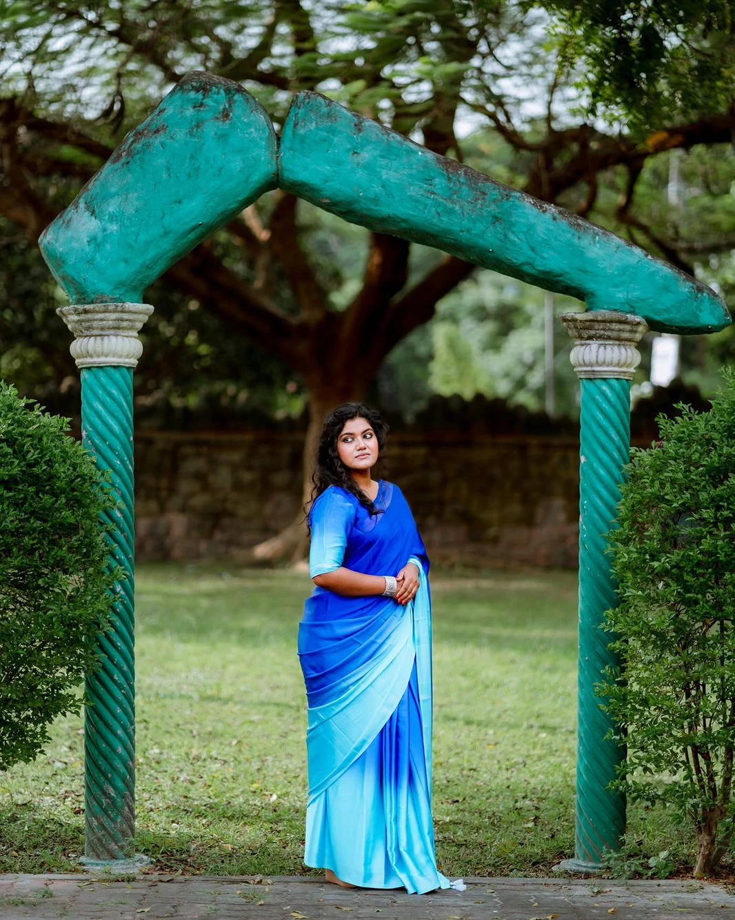 Women's Chanderi Silk Digital Printed Tassel Saree