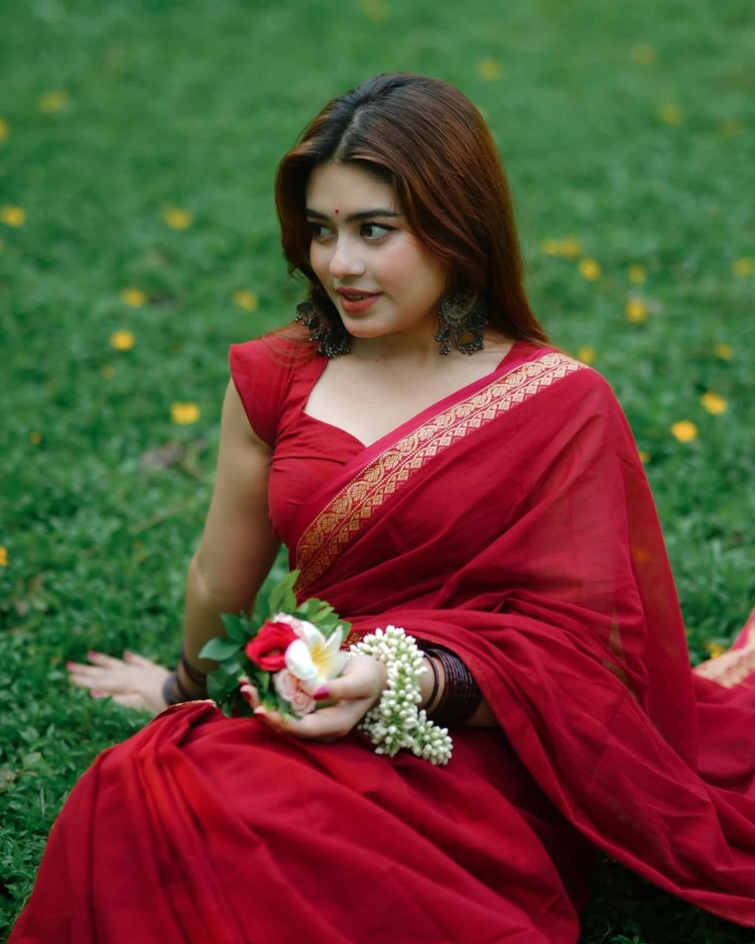 Women's HalfSilk Nakshi Pair Saree