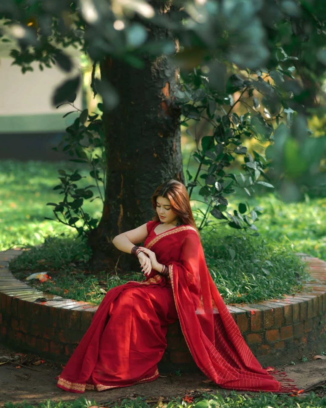 Women's HalfSilk Nakshi Pair Saree