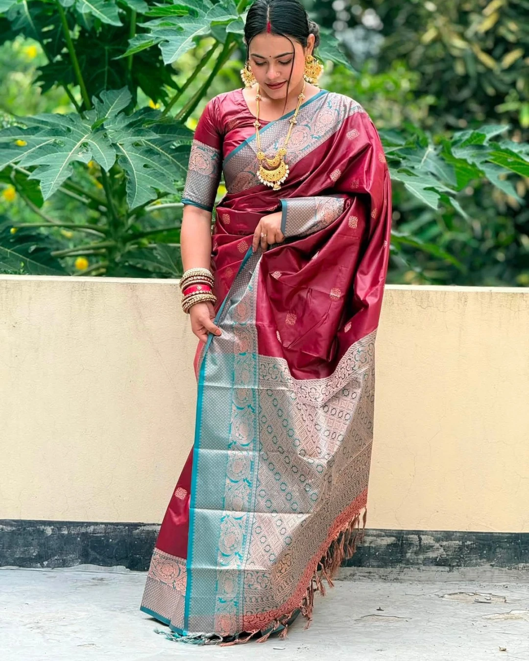 Premium Soft Silk Kanjivaram Katan Saree-1