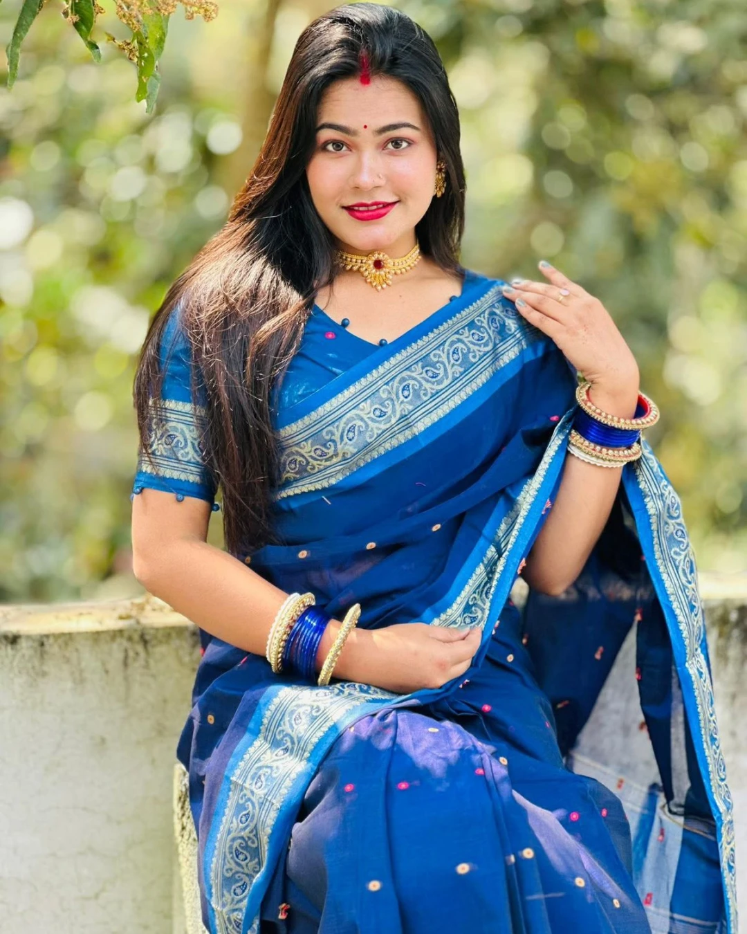 Women's Tangail Tat Madurai Maslaice Cotton Saree-1