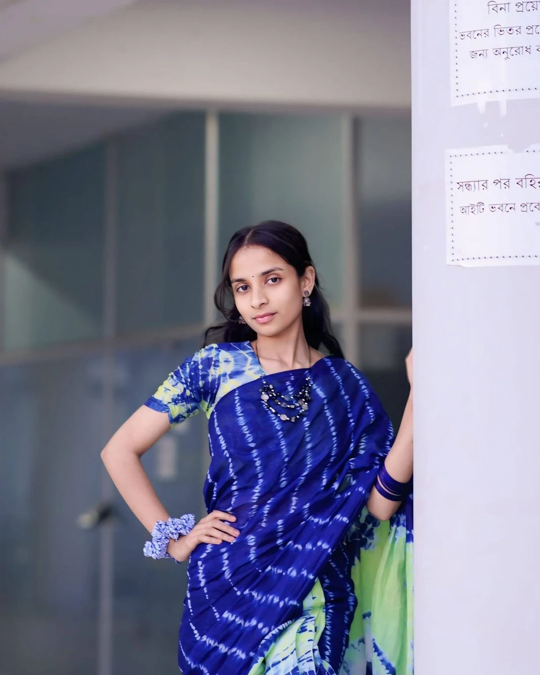 Women's Tangail Tat Cotton Batik Print Saree