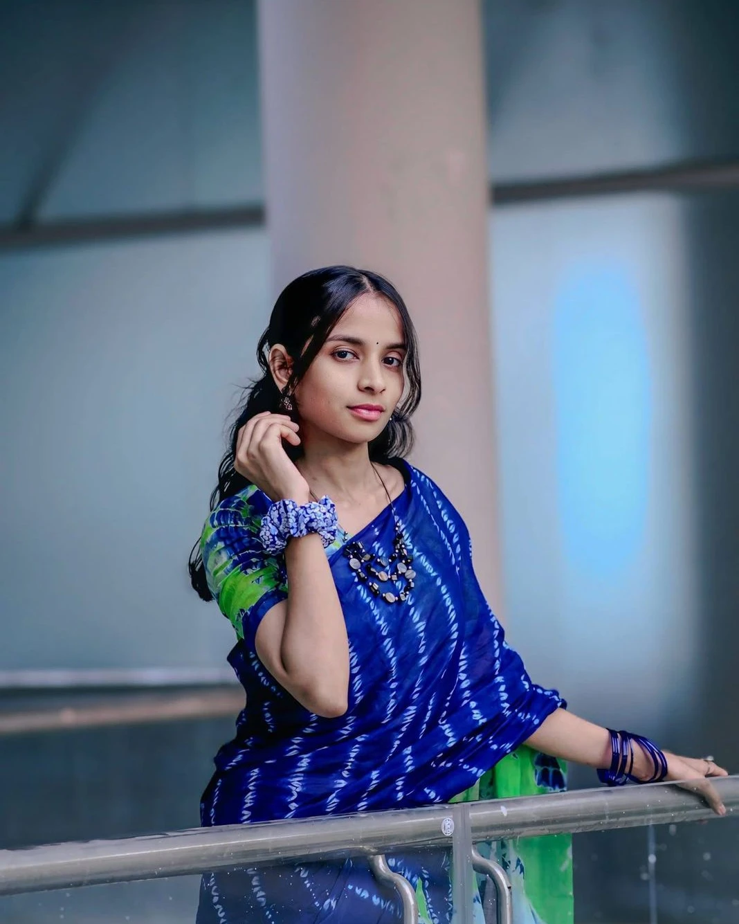 Women's Tangail Tat Cotton Batik Print Saree