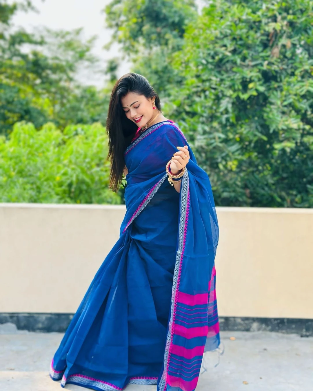 Women's HalfSilk Nakshi Pair Saree 2