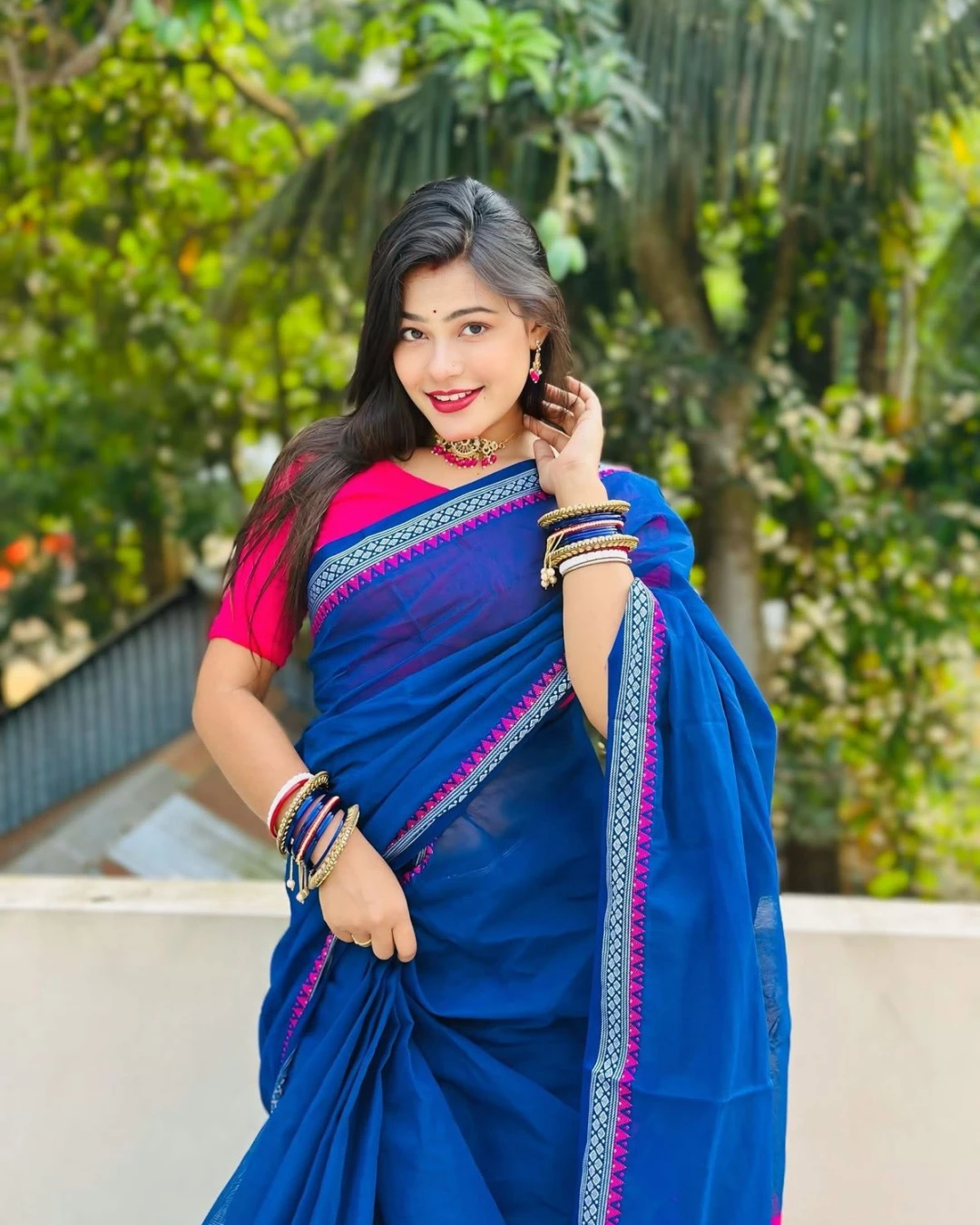 Women's HalfSilk Nakshi Pair Saree 2