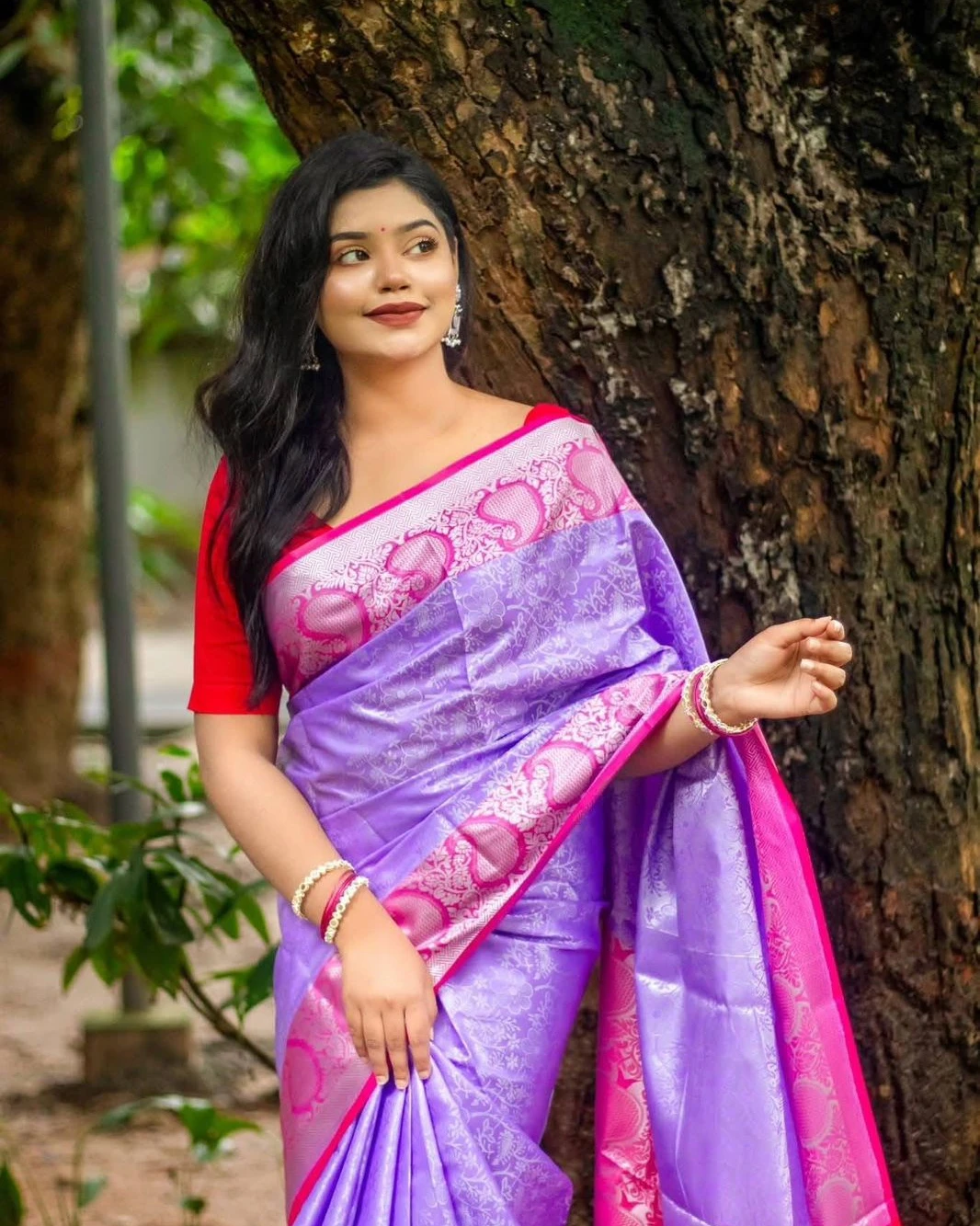 Women's Soft Silk Kanjivaram Katan Saree