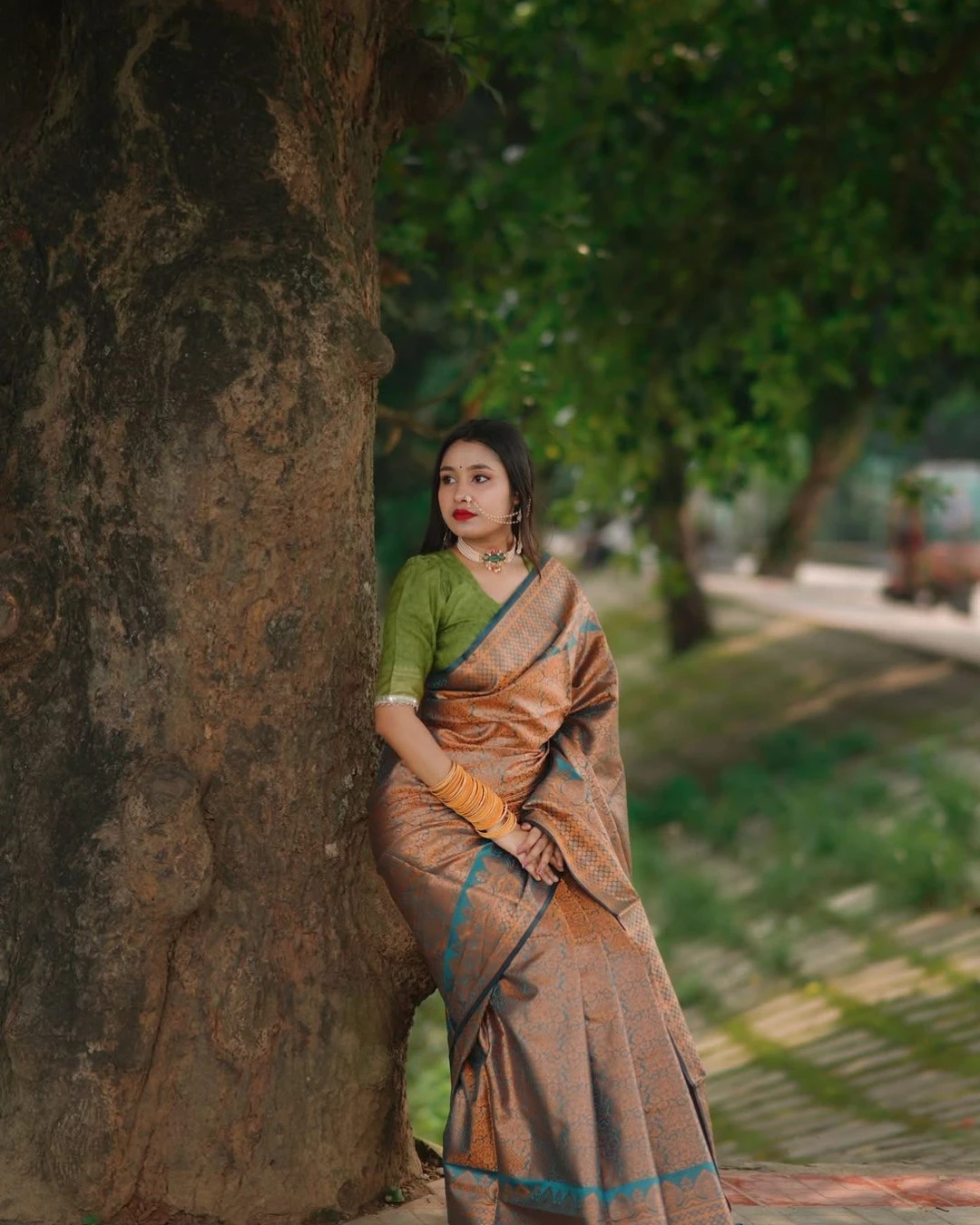 Women's Soft Silk Kanjivaram Katan Saree 1