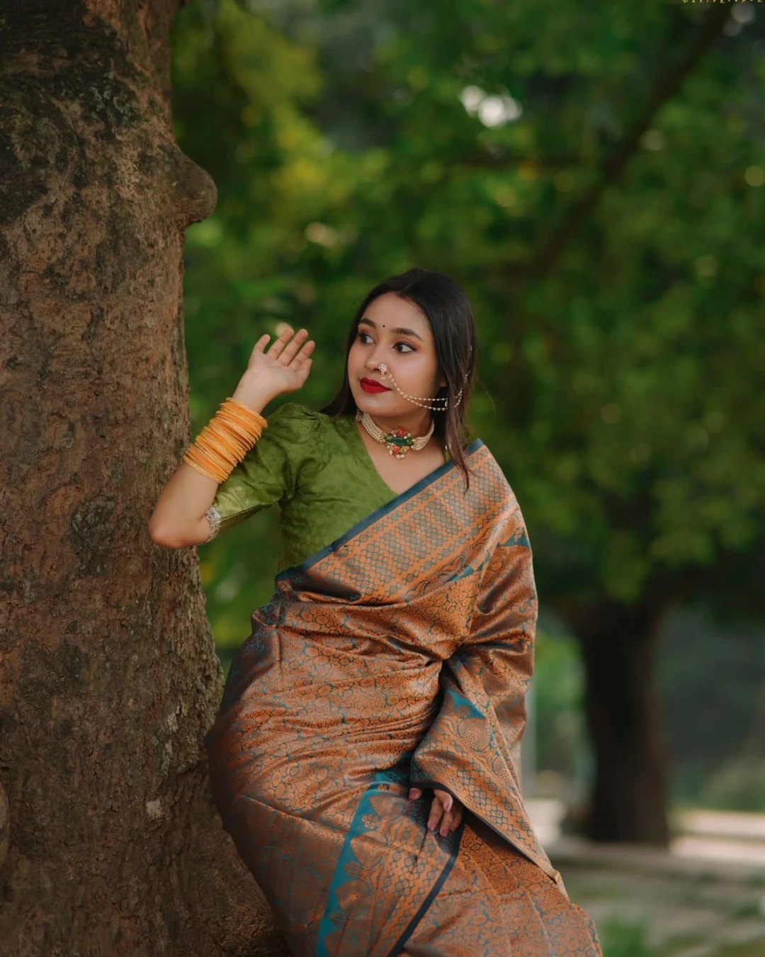 Women's Soft Silk Kanjivaram Katan Saree 1
