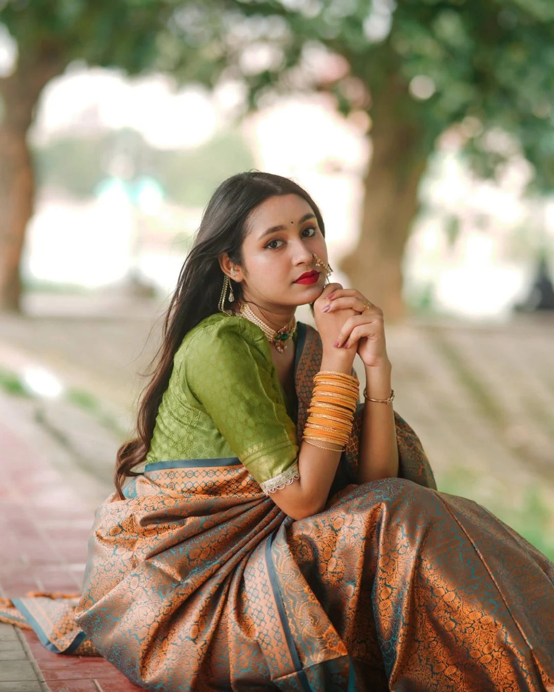Women's Soft Silk Kanjivaram Katan Saree 1