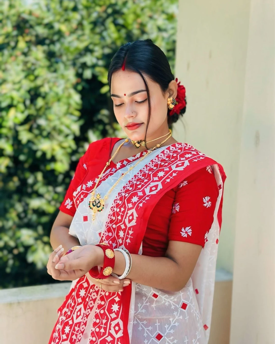 Women's Tangail Tat Trendy Afsan Print Saree 6