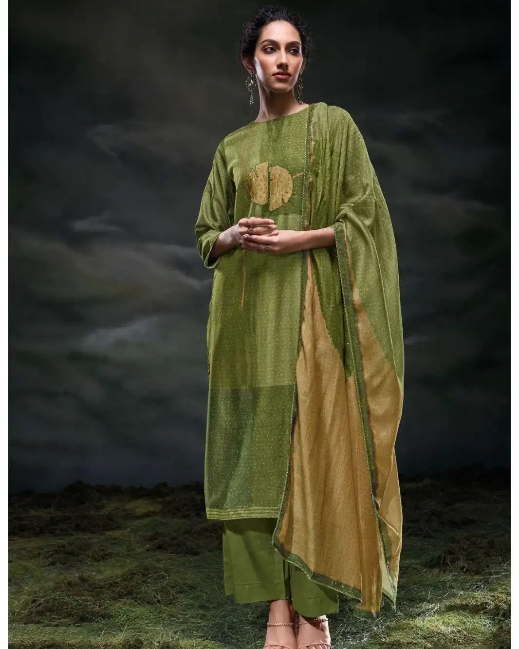Women's Premium Embroidered Silk 3-Piece Salwar Suit