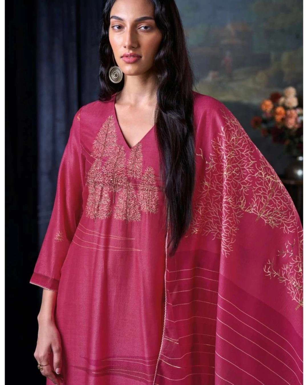 Women's Premium Party Wear Silk 3-Piece Suit