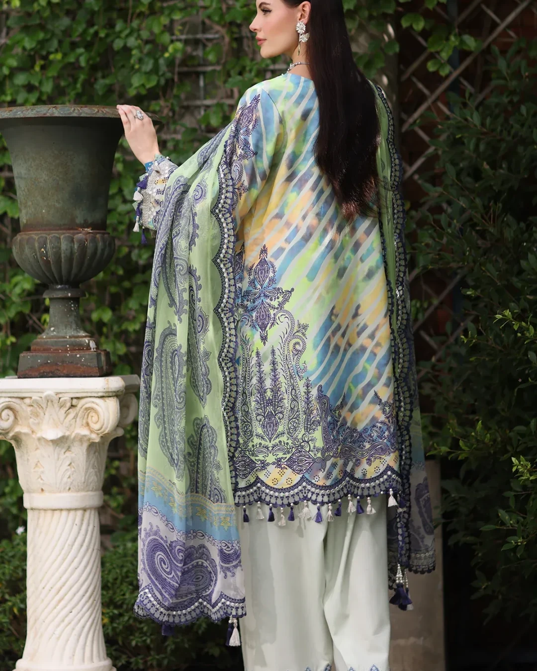 Cloud Serenade Embroidered Lawn Three-Piece Suit