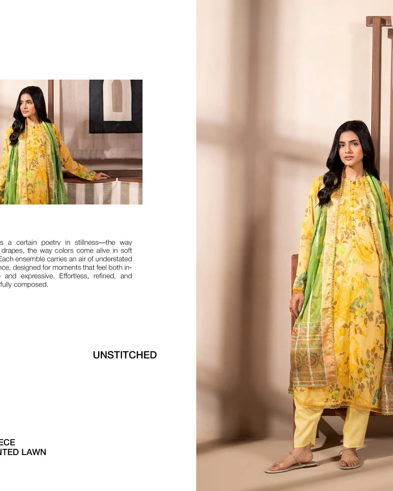 Fuchsia Elegance Luxury Printed Lawn Three-Piece Suit-1