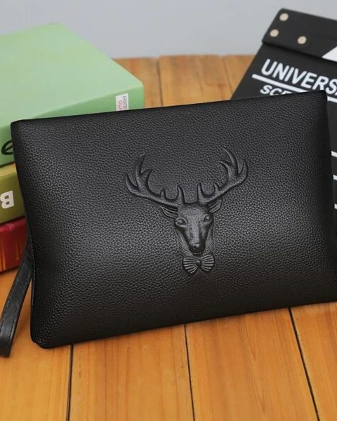 GARB Luxury Soft Leather Men’s Clutch Bag – Stylish Large Capacity Handbag