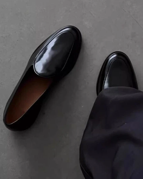 GARB Men’s Glossy Derby Loafers – Premium Business & Formal Dress Shoes