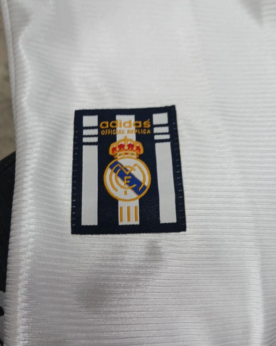 Real Madrid Home 1999-00 Retro Player Edition Football Jersey