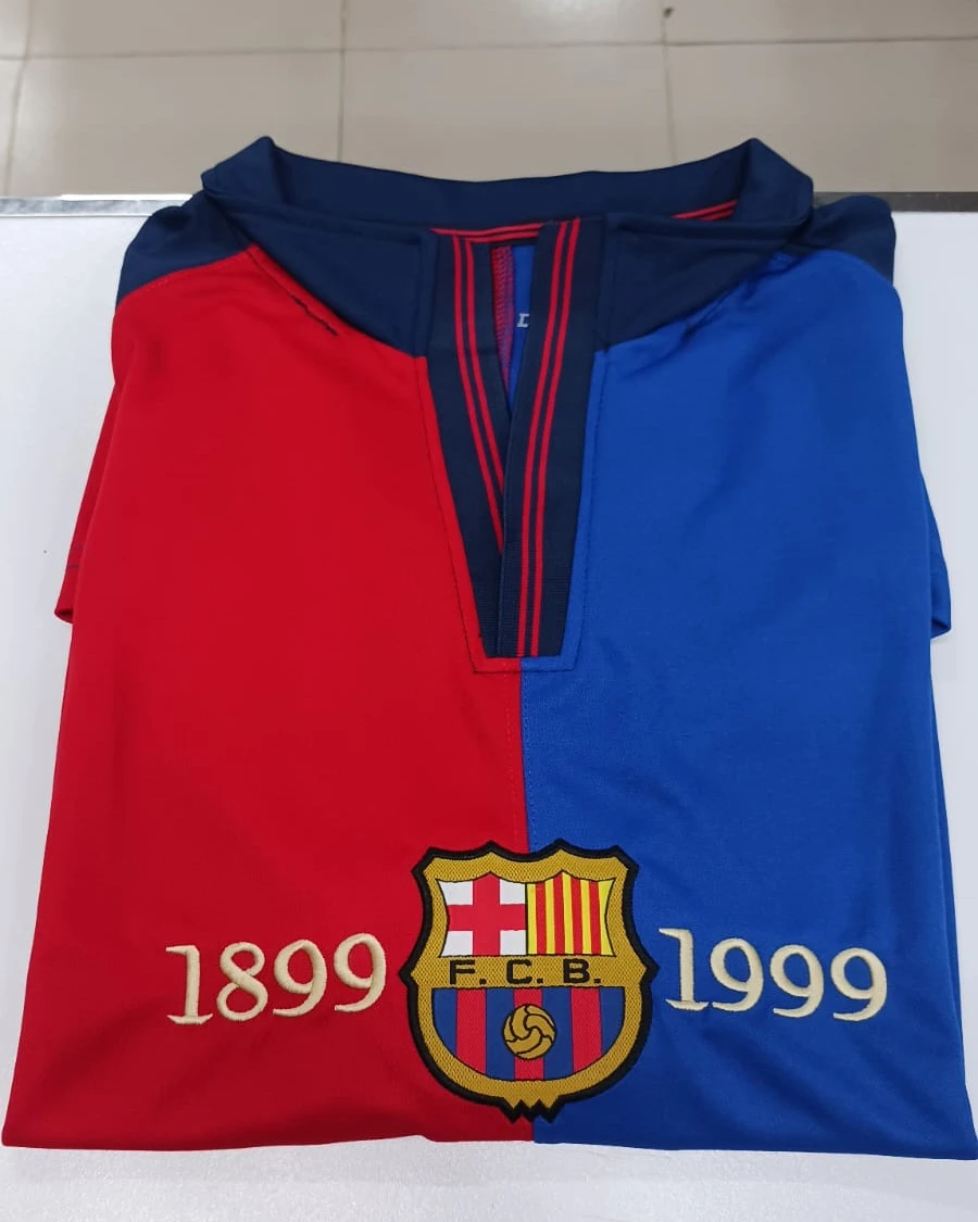 FC Barcelona 1999 Centenary Retro Player Edition Football Jersey