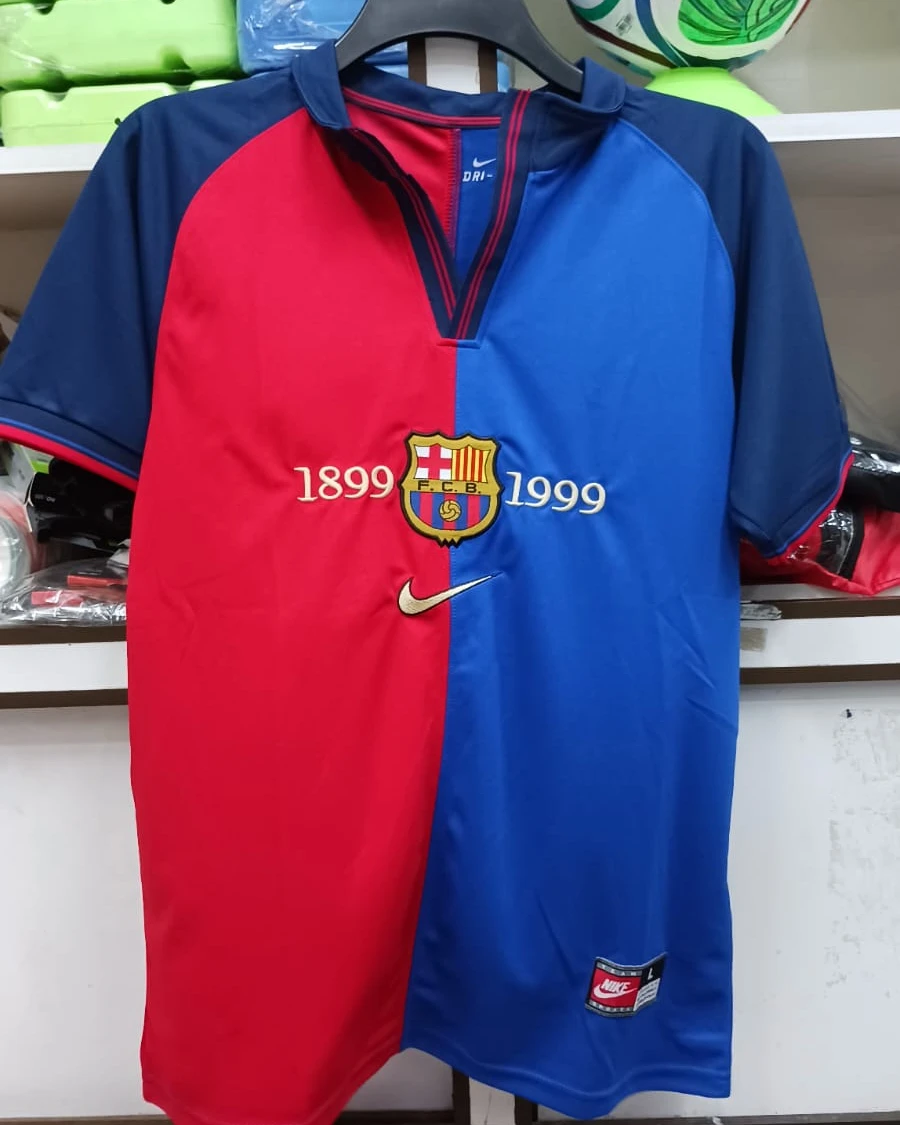 FC Barcelona 1999 Centenary Retro Player Edition Football Jersey