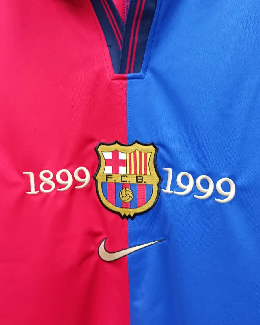 FC Barcelona 1999 Centenary Retro Player Edition Football Jersey