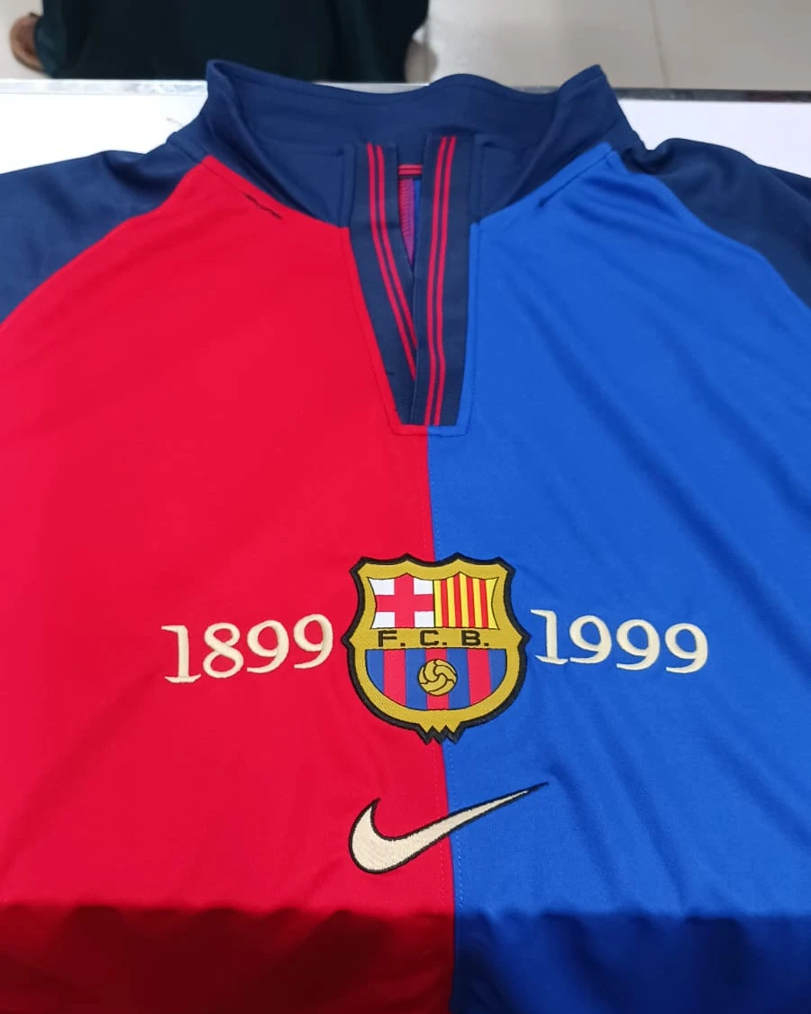 FC Barcelona 1999 Centenary Retro Player Edition Football Jersey