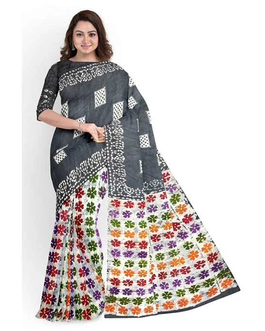 Women's Fashionable Cotton Batik Saree