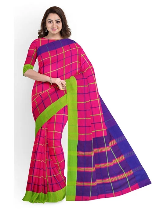 Women's Fashionable Cotton Silk Saree-2
