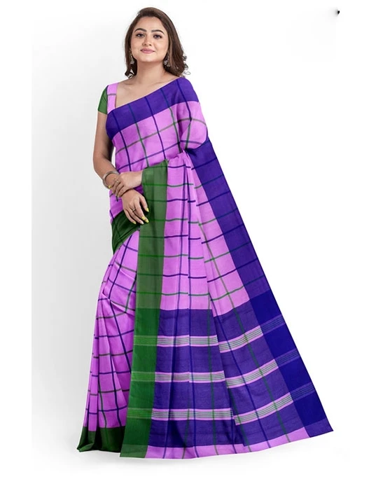 Women's Fashionable Cotton Silk Saree-3