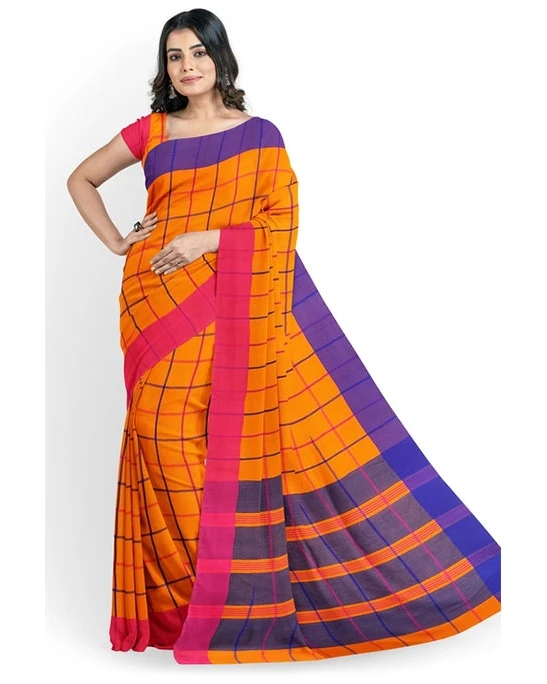 Women's Fashionable Cotton Silk Saree-6