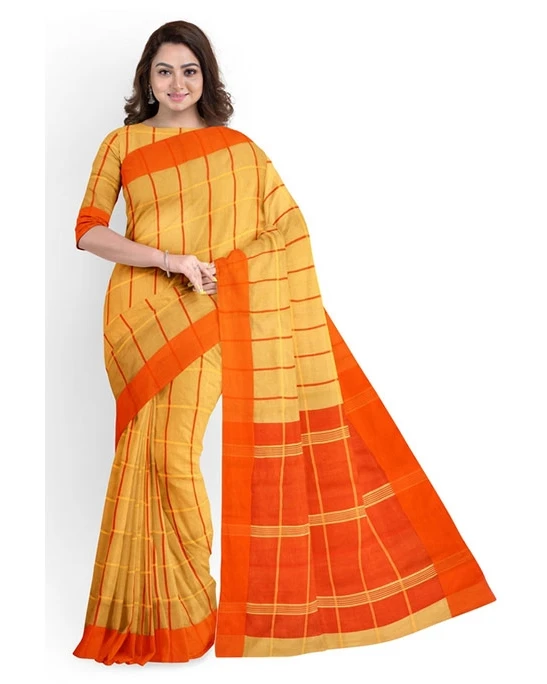 Women's Fashionable Cotton Silk Saree-7