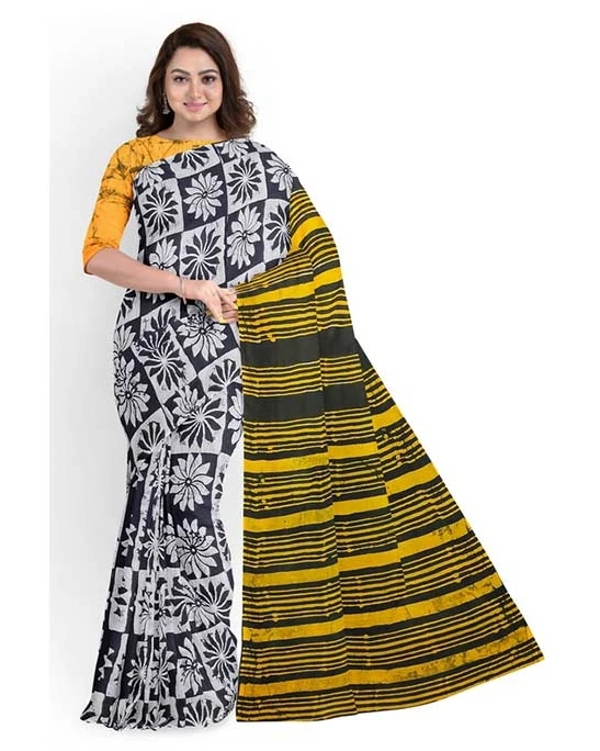 Women's Fashionable Cotton Batik Saree MT-2748