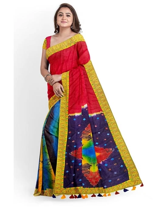 Women's Fashionable Shibori Tie Dye Saree MT-2302