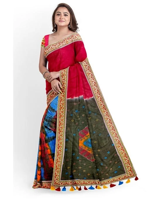 Women's Fashionable Shibori Tie Dye Saree MT-2299
