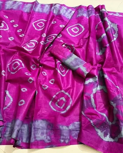 Women's Cotton Batik Saree 3